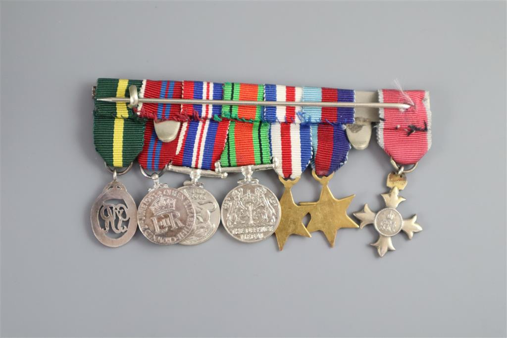 A WWII Military Cross group of seven to Major Leonard Elliot Dickson, CBE, MC, Glasgow Highlanders Light Infantry,
